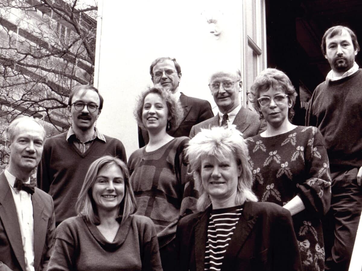 besatzung 1990 aspect ratio 4 3Stephan Samtleben am Beginn des Literaturhauses 1990 (2. v. l.) © Literaturhaus