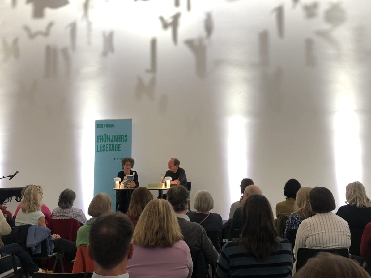 Annette Pehnt mit Andreas Platthaus im Montblanc Haus© Literaturhaus